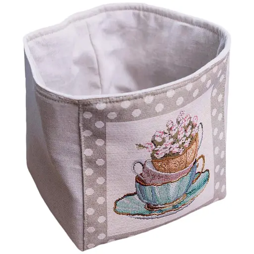 Кошик гобеленовий Прованс Чарівність 16х18х19 см (44336) - фото 1