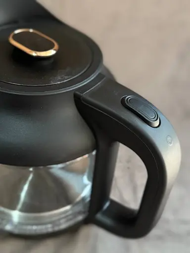 Дисковий скляний електрочайник Grunhelm EKG-25011B 1,2л 630Вт Чорний - фото 2