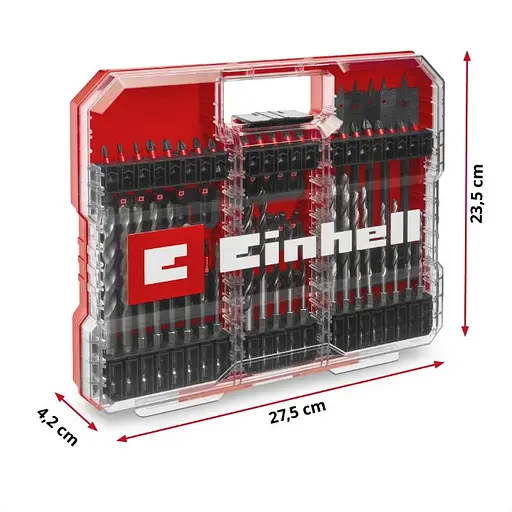 Набір ударних біт і свердл Einhell XL-Box 95 шт. (108798) - фото 5