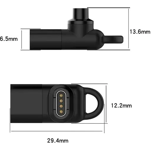 Переходник DK CDK для Garmin Forerunner 255 / 255 Music Type-C / USB-C (014445) (black) - фото 6