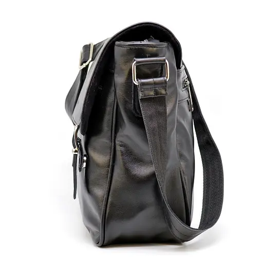 Кожаная мужская сумка через плечо TARWA 37х29.5х11 см sum0025838 - фото 4