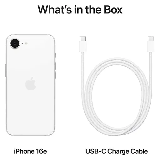 Смартфон Apple iPhone 16e 256GB White (MD1W4) - фото 5