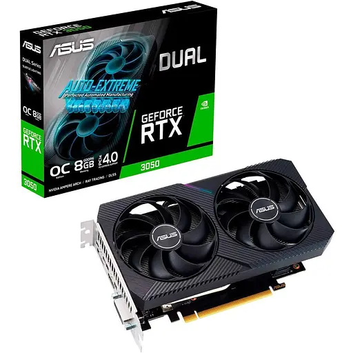 Видеокарта Asus Dual GeForce RTX 3050 V2 OC 8 GB (90YV0GH6-M0NA00) [104756]