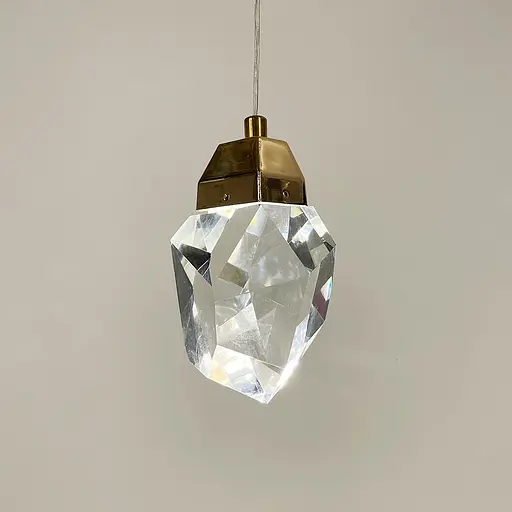 Подвесной светильник с хрустальным рассеивателем 15х8 см | Line F | Арт. A085/1 FGD - фото 4