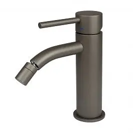 Смеситель для биде Paffoni Light без донного клапана mercury grey LIG131MG, Серый - фото 1