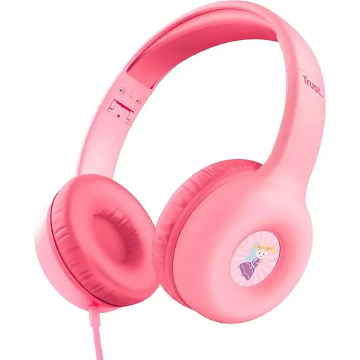 Навушники Trust Nouna Headphones mini-jack Mic рожеві