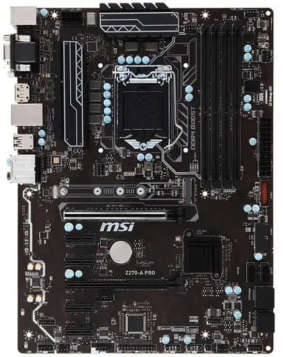 Материнская плата MSI Z270-A Pro (Z270-A Pro) (Socket 1151, Intel Z270, ATX) Б/у - фото 1