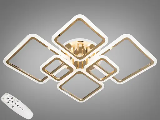 LED люстра на пульте с димером и разноцветной подсветкой, 150W - фото 1