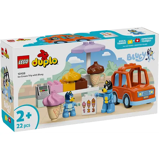 Конструктор LEGO DUPLO Bluey Путешествие с мороженым из Блуи 22 детали (10458) - фото 2