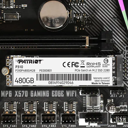 SSD накопичувач Patriot P310 480 GB (P310P480GM28) [151779] - фото 8