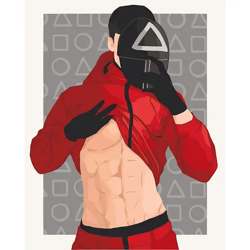 Картина по номерам "Гра в кальмара. Фан арт" Art Craft 10299-AC 40 x 50