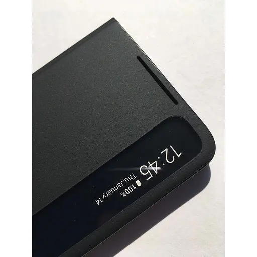 Оригінальний чохол-книжка Samsung для Galaxy S21 Black S-View Clear View Cover Smart EF-ZG991CBEGRU - фото 4