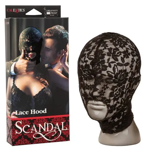 BDSM маска Scandal Corset Lace Hood черный - фото 2