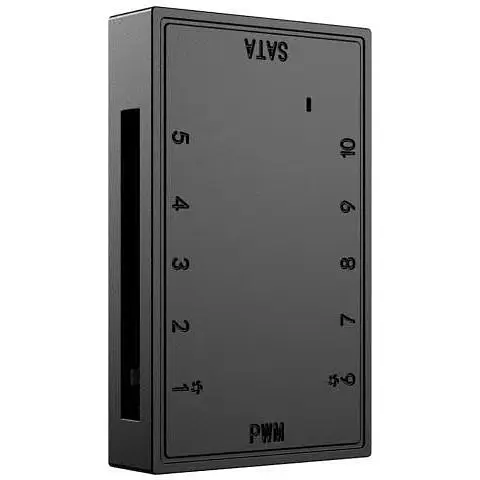 Хаб для вентиляторів ID-Cooling FH-10 чорний 10x4-pin PWM живлення SATA - фото 1