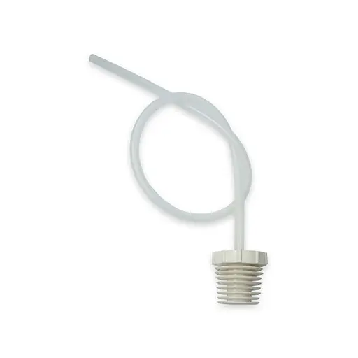 Силиконовая пробка крышка с трубкой для винных бутылей 10–20 л герметичная, универсальная, 6 ребер фиксации, трубка 79 см Белый 88280 - фото 2