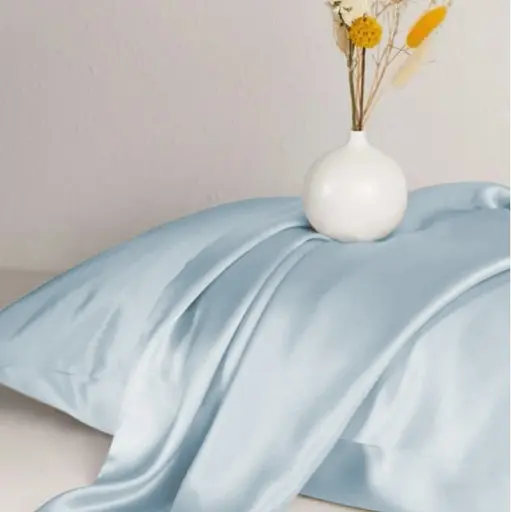 Наволочка MirSon Satin Light Pro 45 x 45 см 10-019 Gray-blue (2200011024226) - фото 4