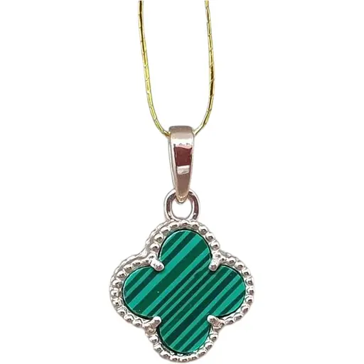 Золота підвіска Платон Конюшина з малахітом. 1П126/68Б