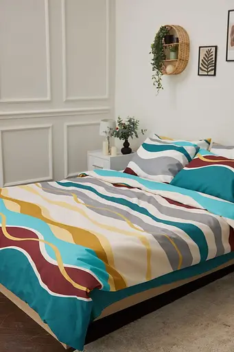 Пододеяльник Moon&Star Микросатин Premium Tangerine Двуспальный 175x210 см - фото 1