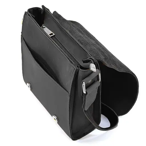 Чоловіча шкіряна сумка через плече TARWA 26х22х6 см sum0025883 - фото 7