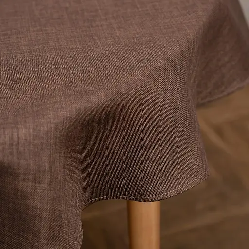 Скатертина кругла Sonex Jordan Ø140 см коричнева (SO102568) - фото 5
