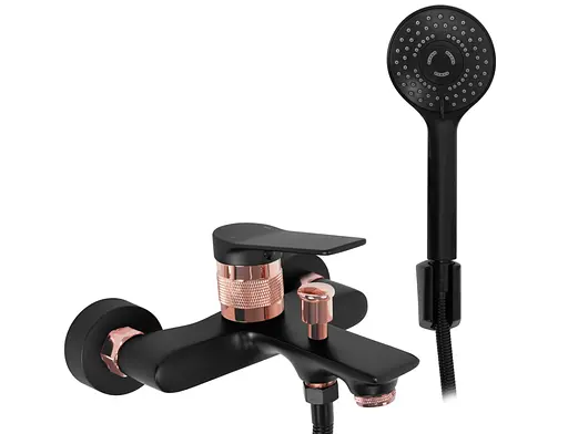 Смеситель для ванны Rea Viral black rose gold REA-B2027 Черный - фото 1