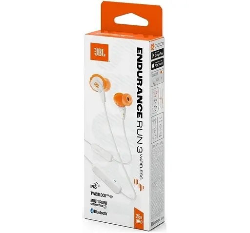 Навушники бездротові JBL ENDURANCE RUN 3 білі - фото 10