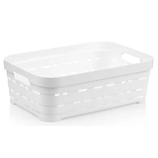 Корзина Idea Home Pyramid без крышки 2.8 л 24x17.5x8 см белая (00610 White)