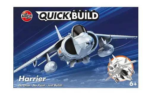 Конструктор Airfix літак Harrier Quickbuild багатобарвний J6009