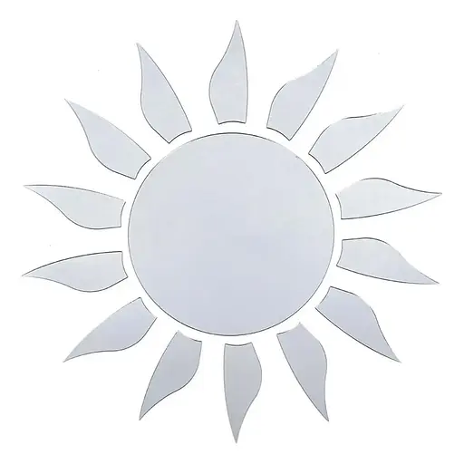 Дзеркальний декор Wall Sticker SW-00002501 акриловий самоклеючий 15 шт. срібло - фото 1