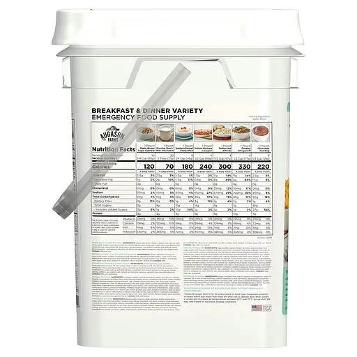 Сублимированные завтраки и ужины 106 порций с длительным сроком хранения 30 лет Augason farms (101082) - фото 2