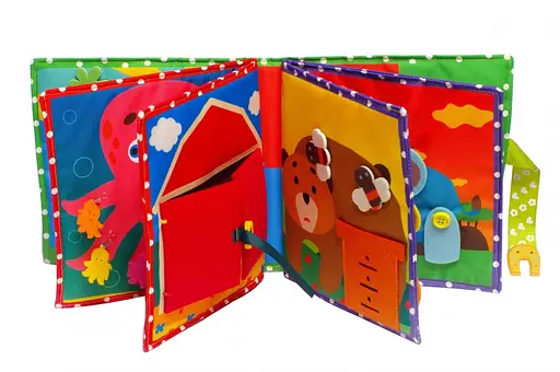 Текстильна розвиваюча книга для малят Bambini "Поні" 403679 - фото 2