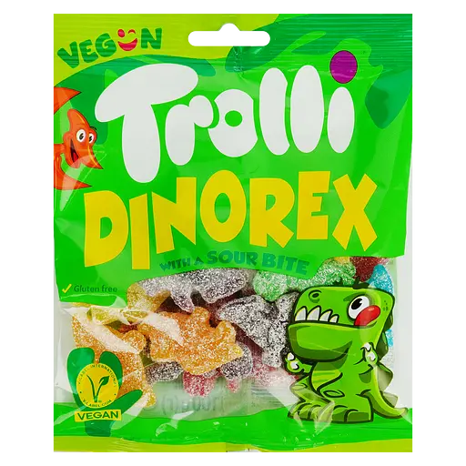 Мармелад жевательный Trolli Dino Rex зефирный 100 г (924079)