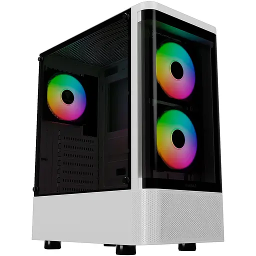 Корпус GAMDIAS TALOS E3 CG WH без БЖ White (4711514501209) - фото 1
