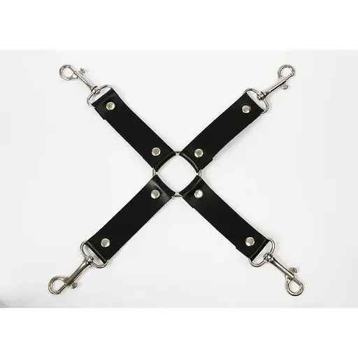 Крестовина Feral Feelings - 4 Way Connector, натуральная кожа, черная - фото 2