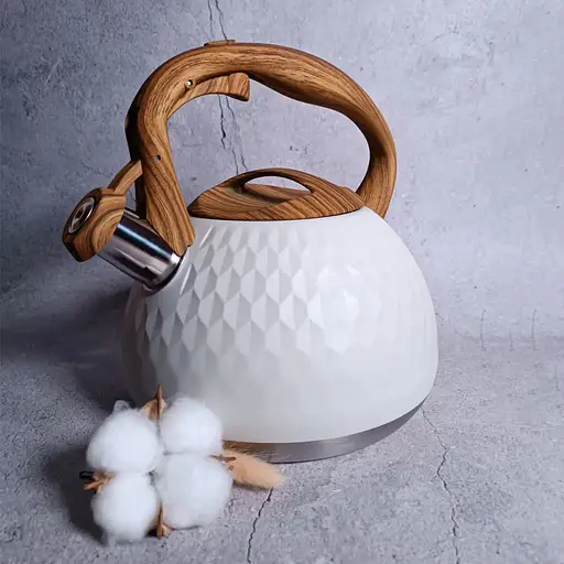 Чайник Gusto GT-1421-28 Сіріус зі свистком 2.8 л білий (135047) - фото 4