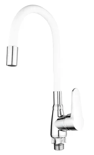 Змішувач для кухні Mixxus Elvis 014 з гнучким виливом MI6309 Хром - фото 1