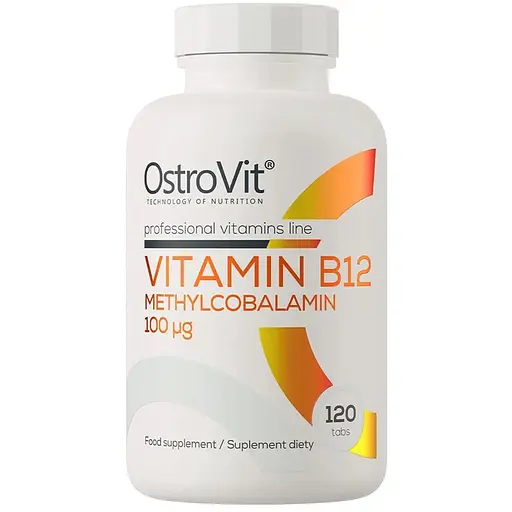 Метилкобаламин OstroVit Vitamin B12 Methylocobalamin, 120 таблеток - фото 1