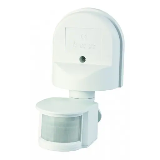 Датчик движения белый IP44 (угол захвата 180°) LU-DD01-WHITE - фото 1