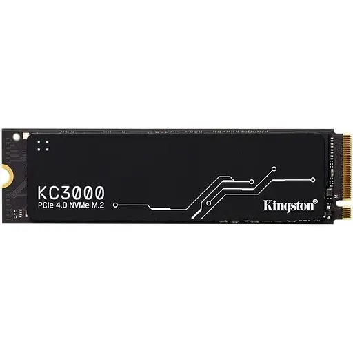 Накопитель SSD 1 TB Kingston Kc3000 M.2 2280 PCIe 4.0 x4 NVMe 3D TLC (SKC3000S/1024G) - фото 1