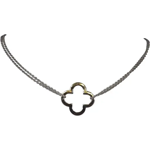 Срібне кольє Qvaliz Конюшина. 90801384