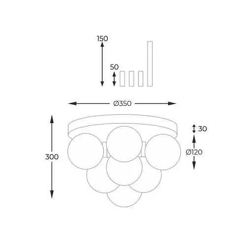 Люстра ALI 5646 Zuma Line - фото 2