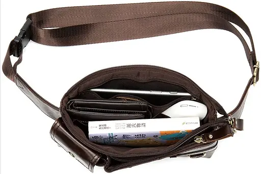 Чоловіча шкіряна сумка Vintage 24х13,5х3 см sum0012710 - фото 10