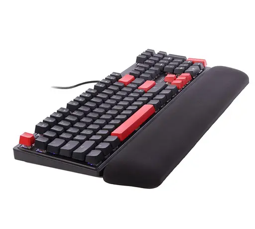 Клавиатура игровая A4Tech Bloody S-525-N BLMS Red Plus Switch USB RGB Fire Black - фото 5