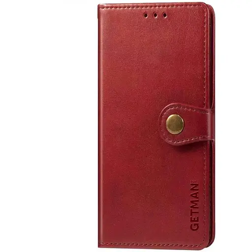 Шкіряний чохол-книжка GETMAN Gallant (PU) для Xiaomi Poco X3 NFC / Poco X3 Pro Червоний