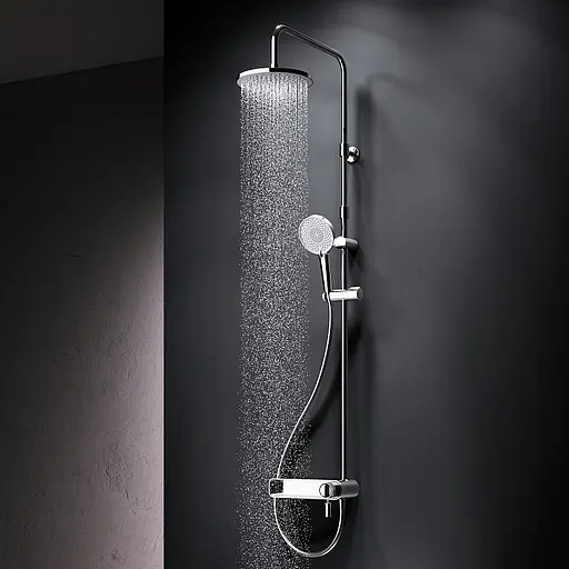 Душова система Am.Pm X-Joy верхній душ 220 мм F0785A700, Хром - фото 3