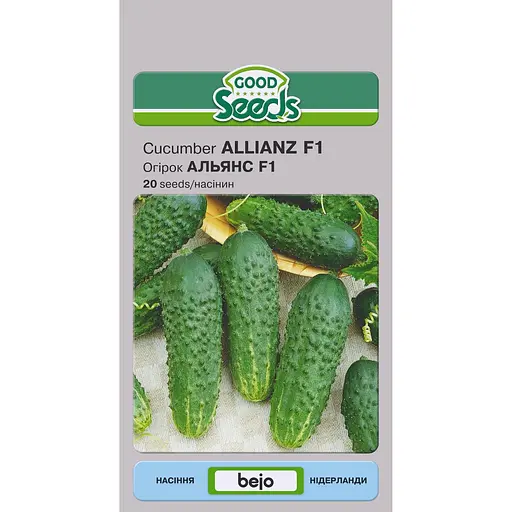 Насіння Огірок Насіння України Альянс F1, 20 насінин (313200)
