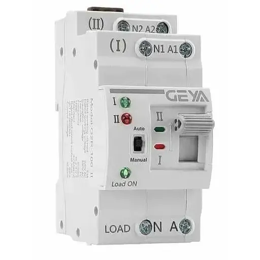 Автомат ввода резерва Geya G2R-25 с автоматическим и ручным переключением 2 полюса 25 Ампера DIN