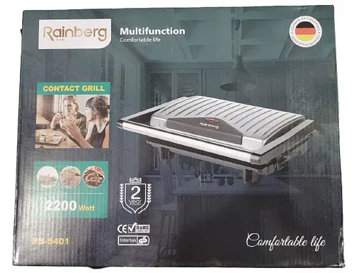 Прижимной контактный домашний электрогриль Rainberg RB-5401 1500 Вт - фото 10