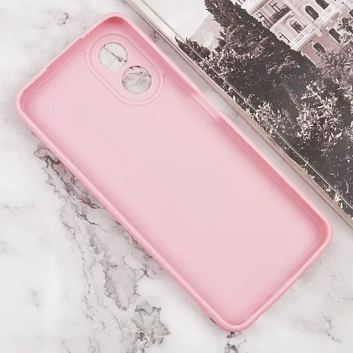 Силиконовый чехол Candy Full Camera для Oppo A38/A18 Розовый/Pink Sand - фото 3