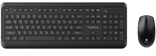 Комплект (клавіатура + миша) Vinga (KBSW-110) (KBSW-110 Black) - фото 1